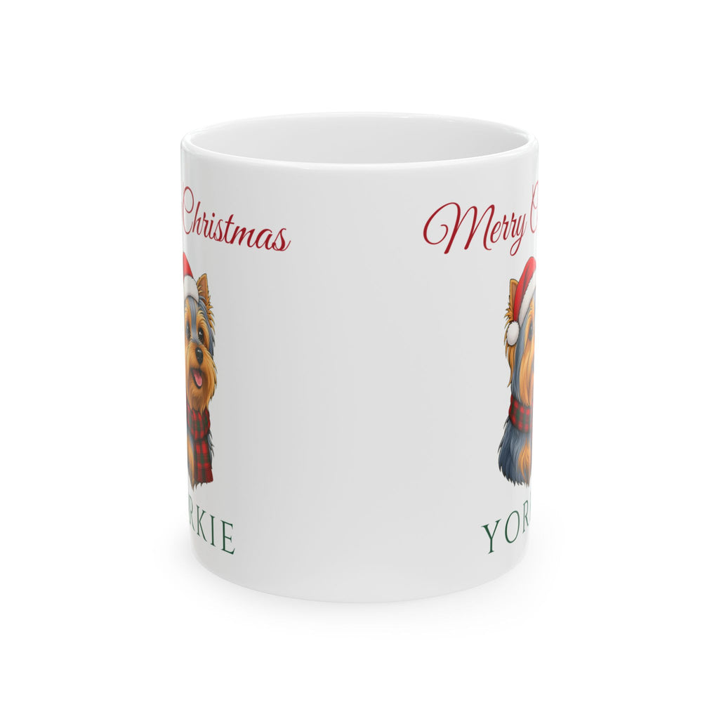 Yorkie Dog Christmas Mug – Gifted Porch, view 2
