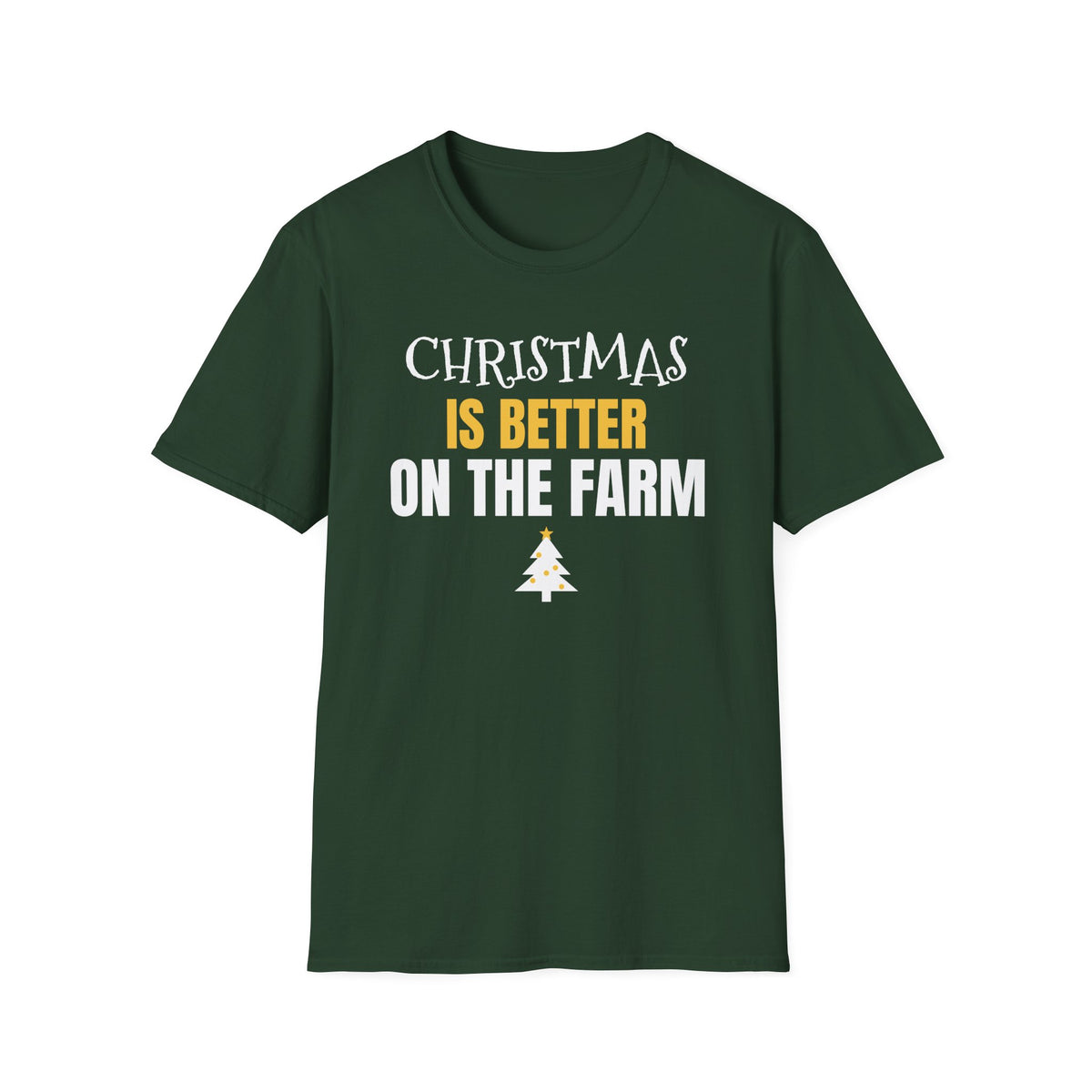 Christmas Is Better On The Farm T-Shirt Farmer Country Christmas Gift Tee – Gifted Porch
