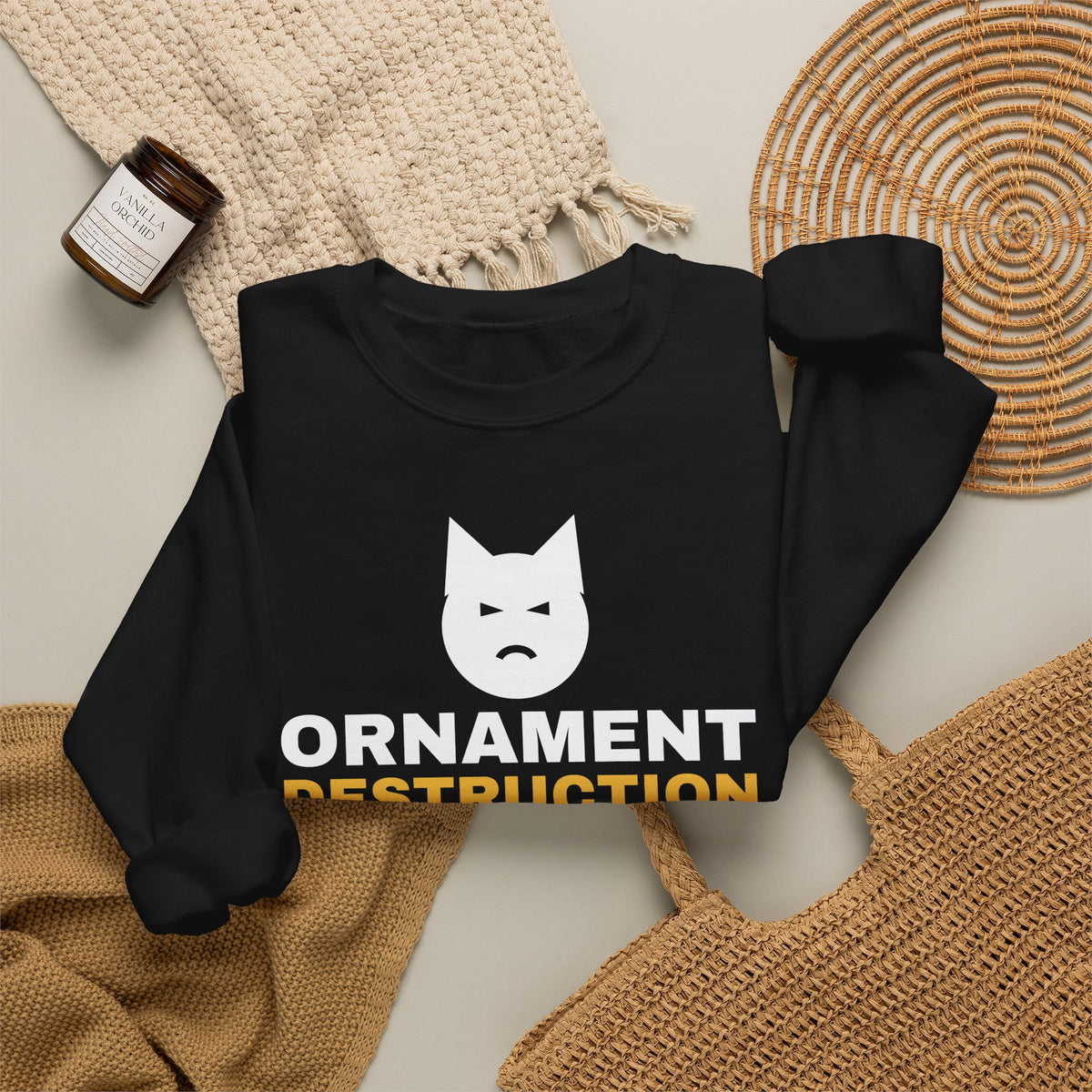 Ornament Destruction Specialist Sweatshirt – gift for Cat Moms, photo 10