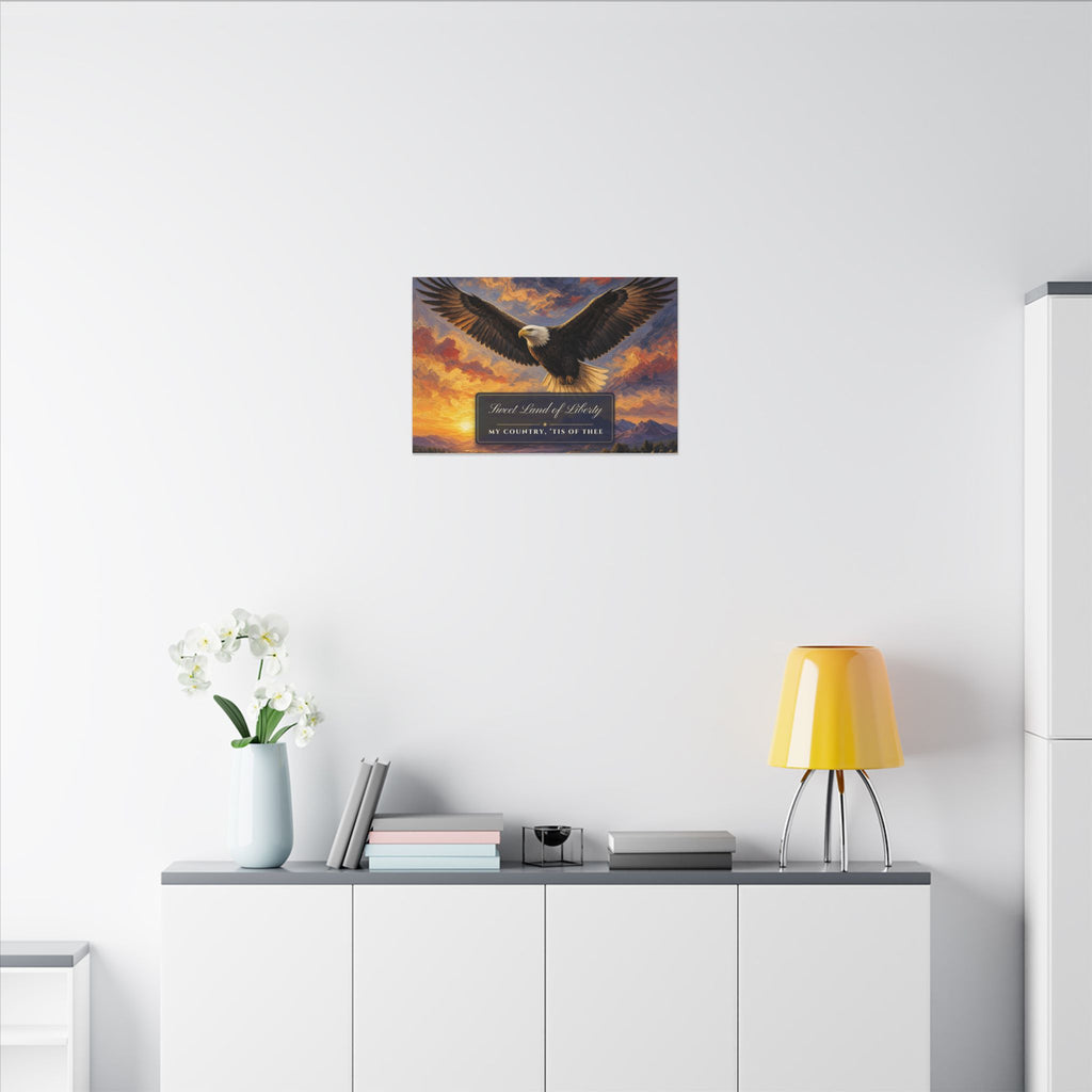 Sweet Land of Liberty Eagle Canvas – patriotic gift, photo 9