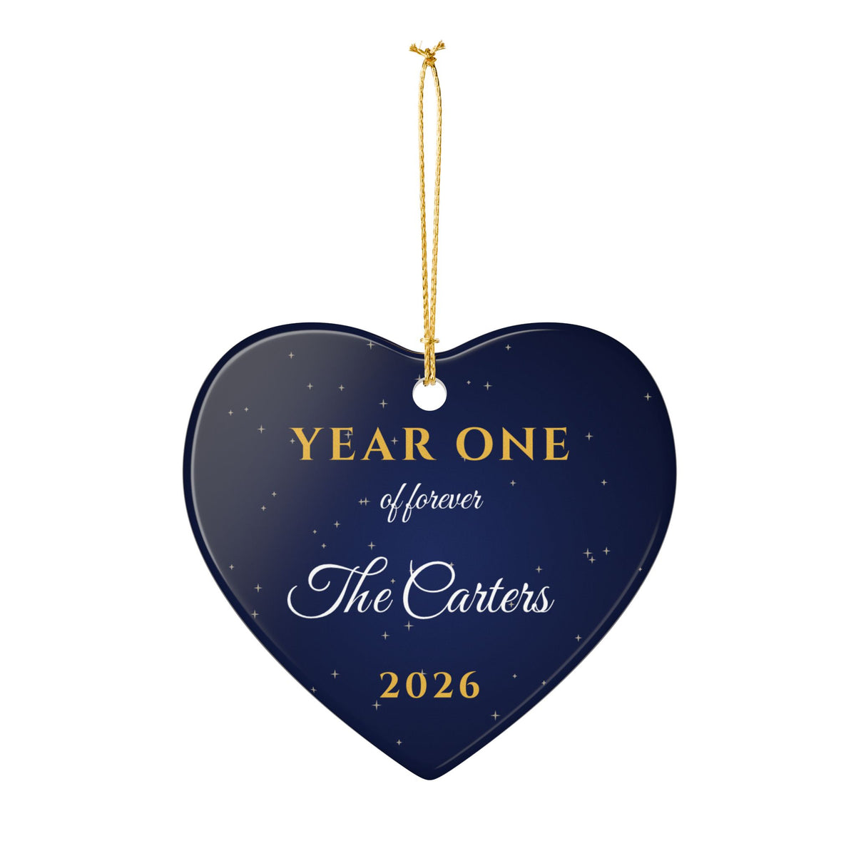 Year One Of Forever 2026 Personalized Married Ornament – Gifted Porch, view 4