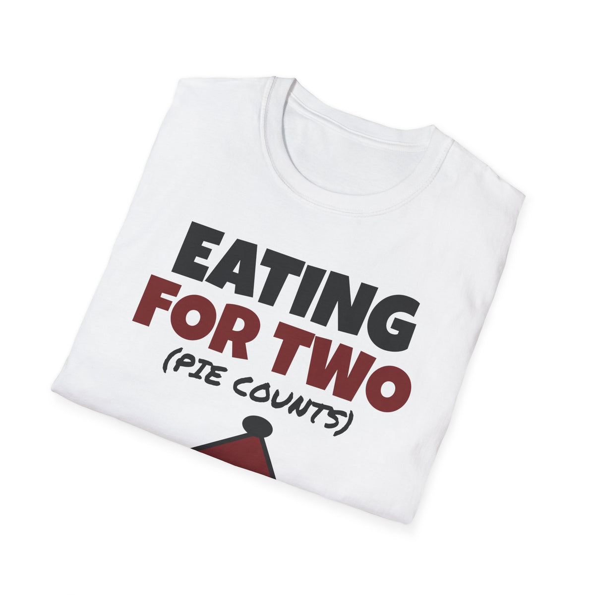 Eating For Two Pie Counts Thanksgiving Pregnancy T-Shirt – Gifted Porch, view 9