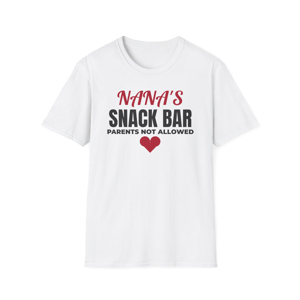 Nana's Snack Bar Parents Not Allowed Funny Grandma T-Shirt – Gifted Porch, view 1