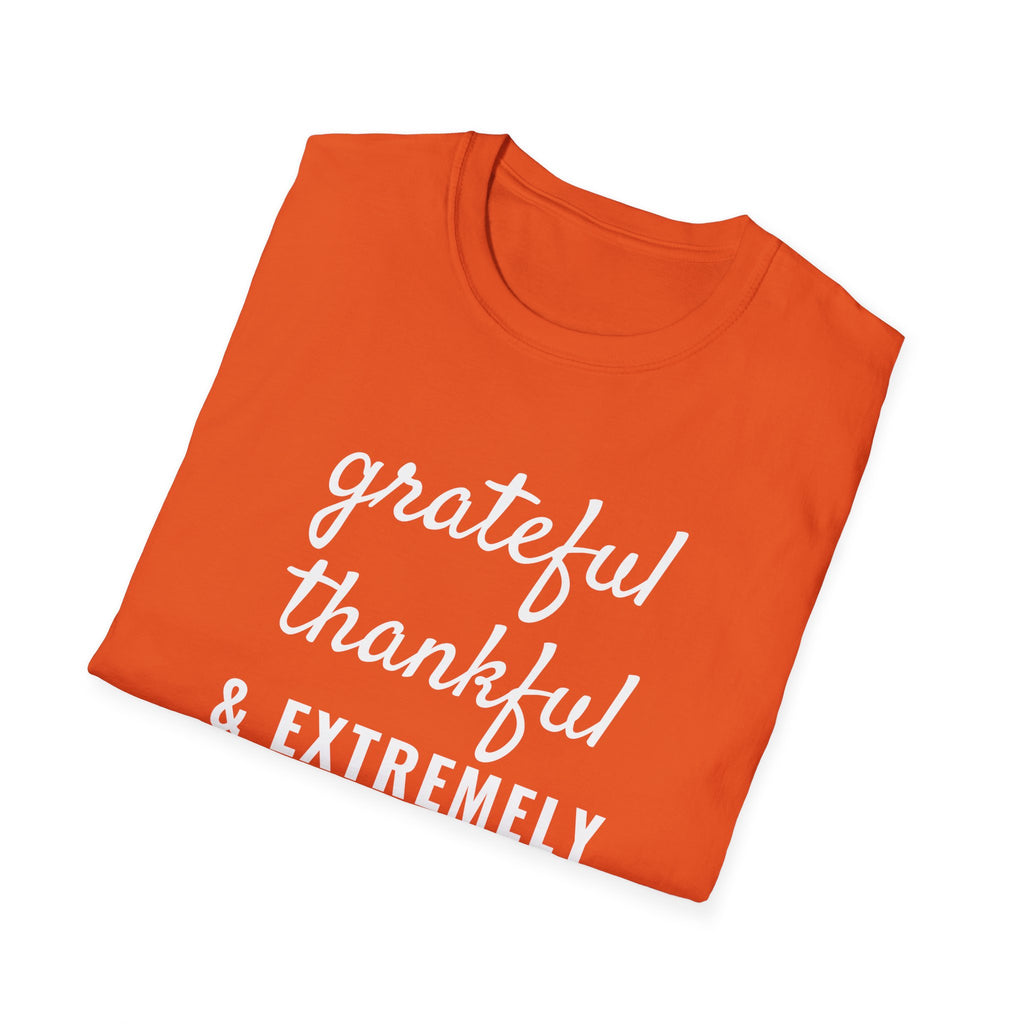 Grateful Thankful And Extremely Full Thanksgiving T-Shirt – Gifted Porch, view 18