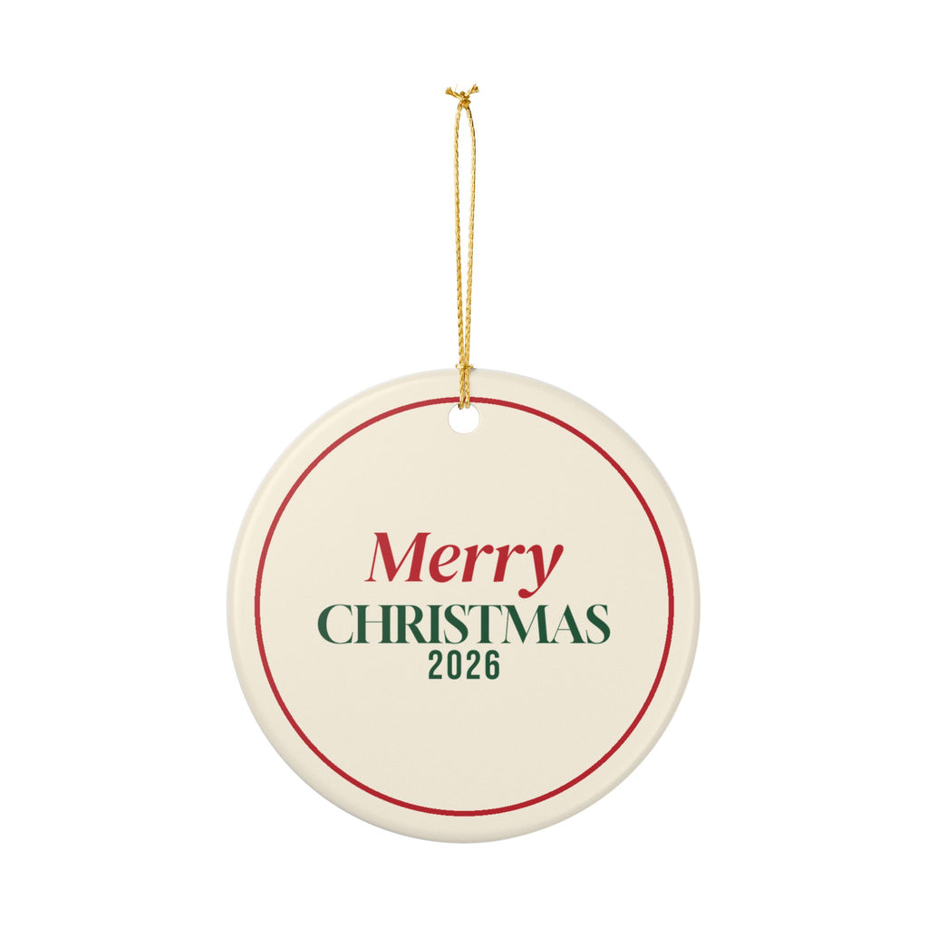 Merry Christmas 2026 Ornament