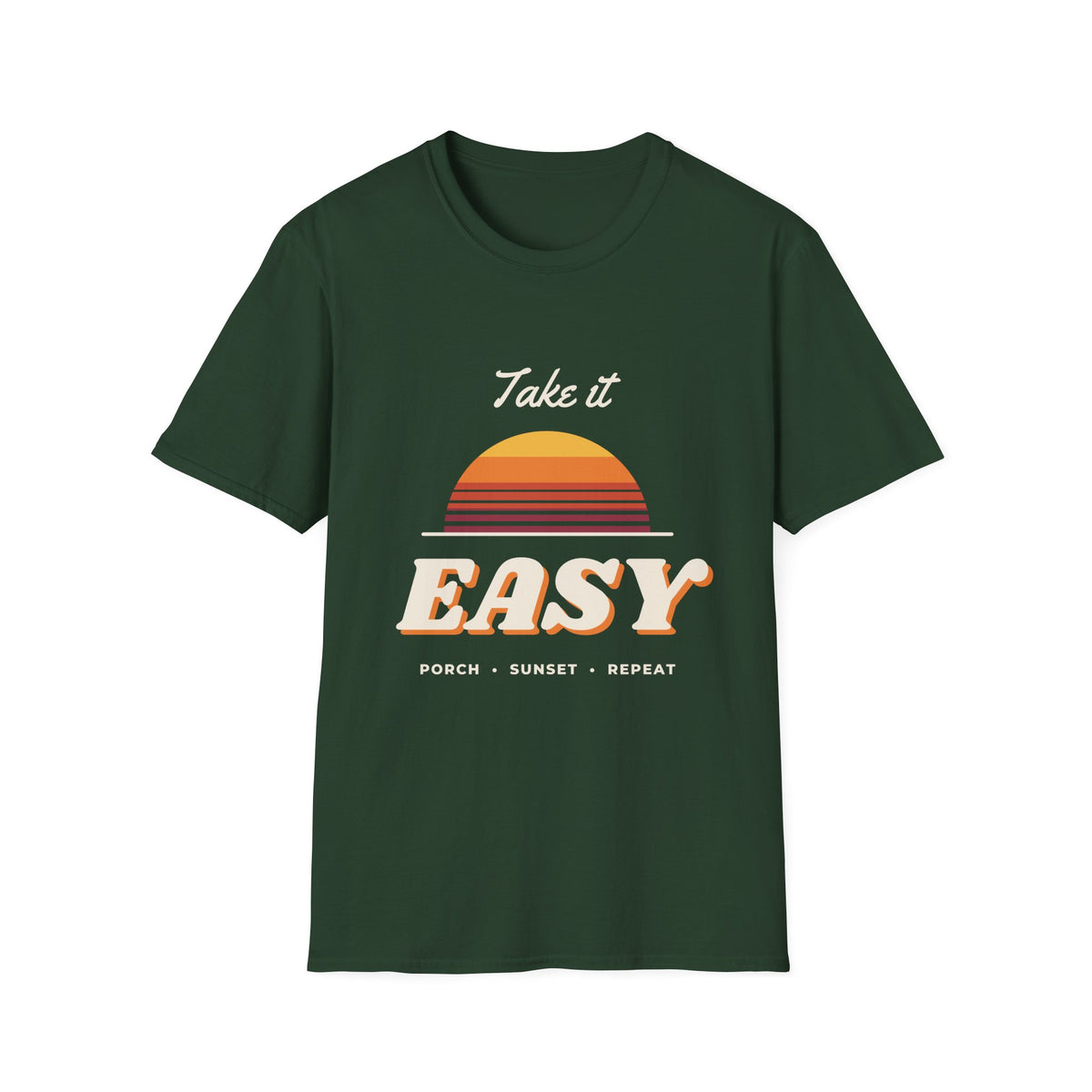 Take It Easy Retro Sunset Tee