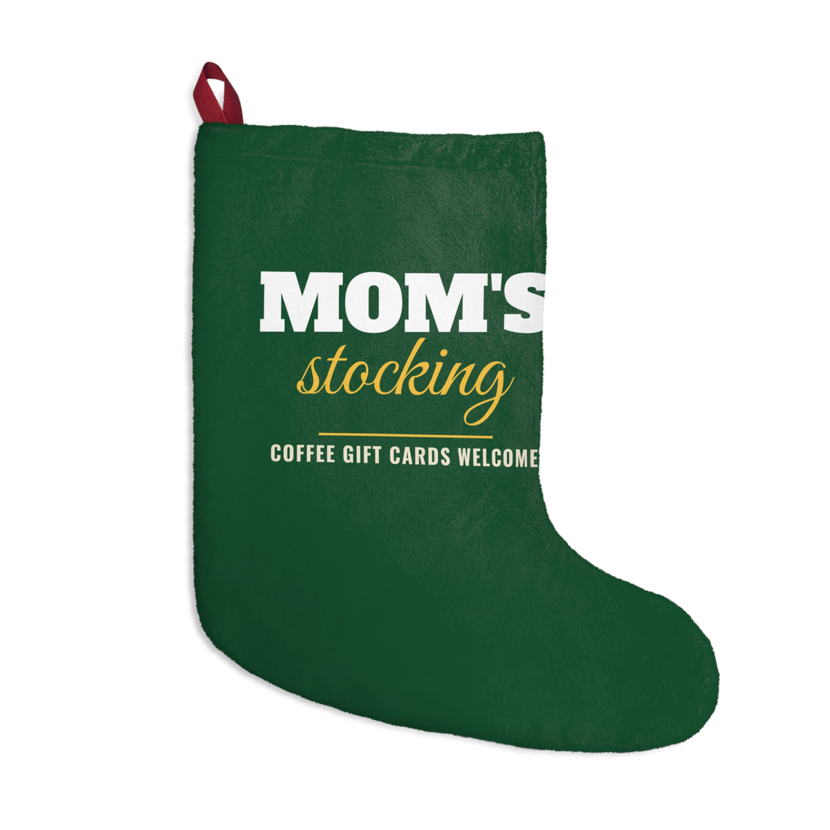 Mom's Stocking Coffee Gift Cards Welcome Christmas Stocking – Gifted Porch, view 1