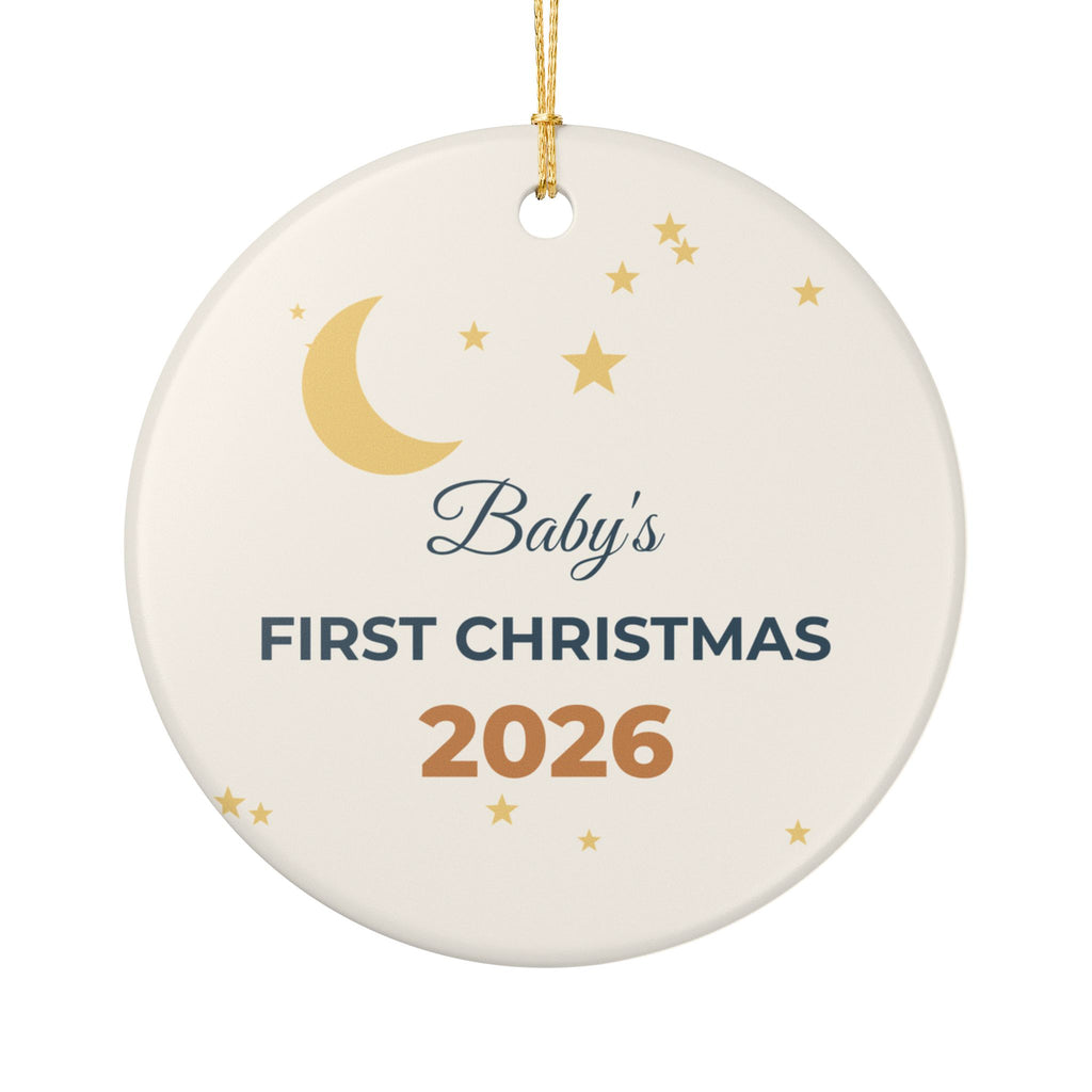 Baby's First Christmas 2026 Ornament Ceramic Keepsake New Baby Gift – Gifted Porch