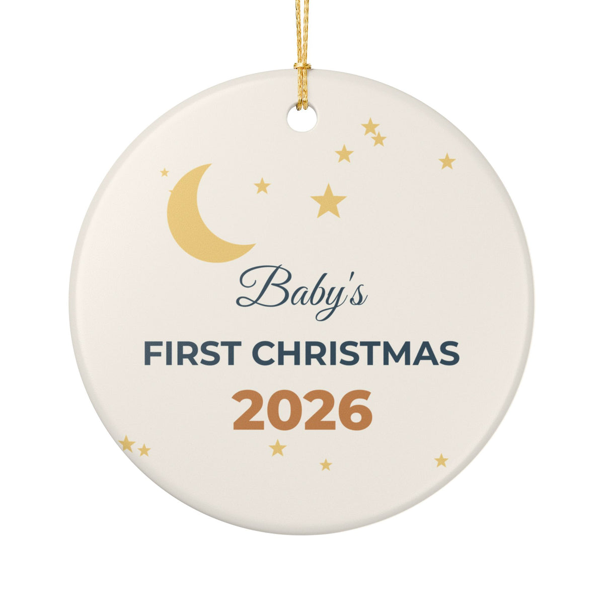Baby's First Christmas 2026 Ornament Ceramic Keepsake New Baby Gift – Gifted Porch