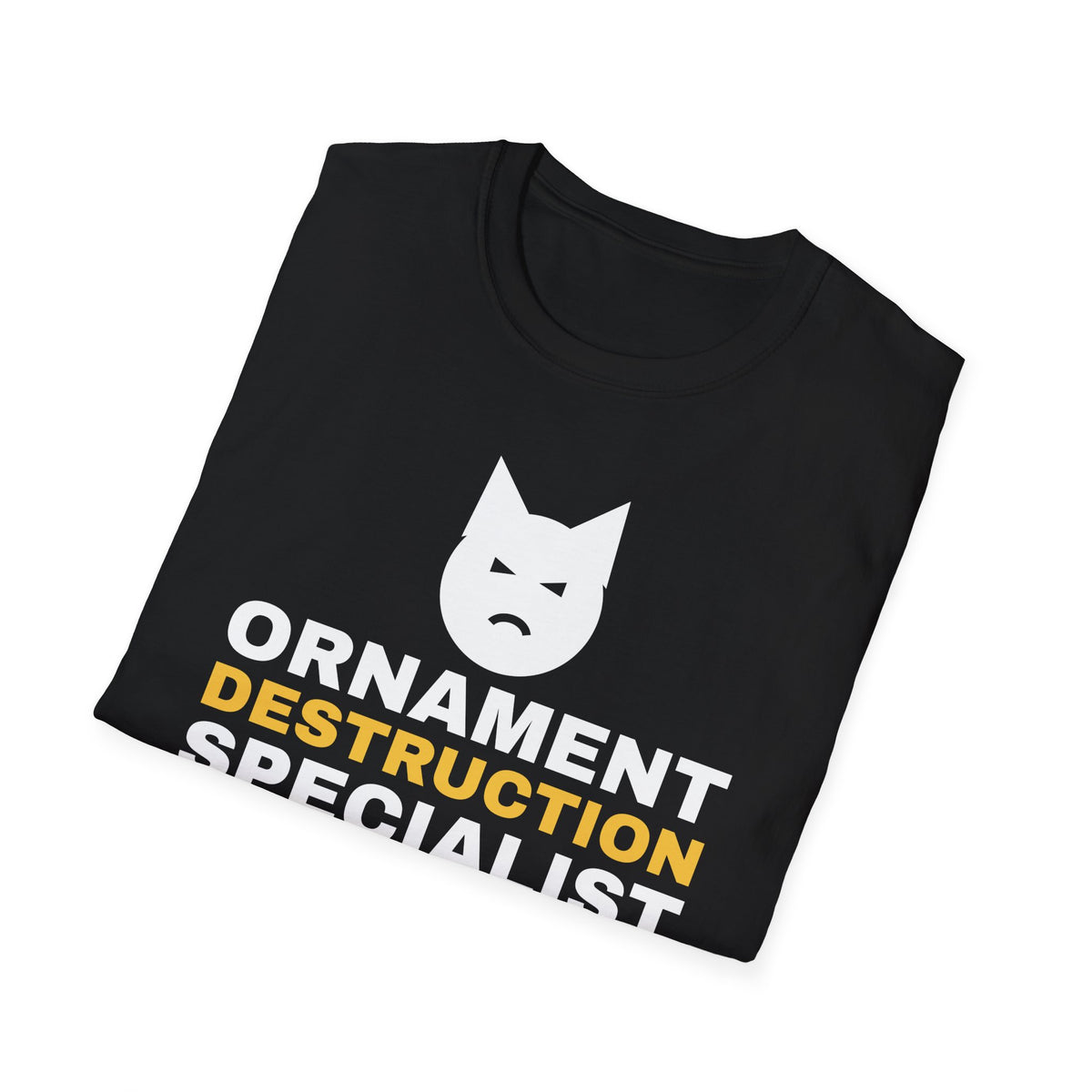 Ornament Destruction Specialist Cat Christmas Tree T-Shirt – Gifted Porch, view 10
