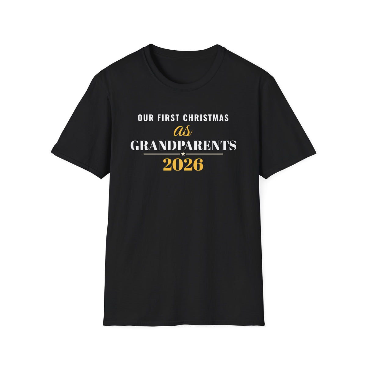 Our First Christmas As Grandparents 2026 T-Shirt – Gifted Porch, view 2