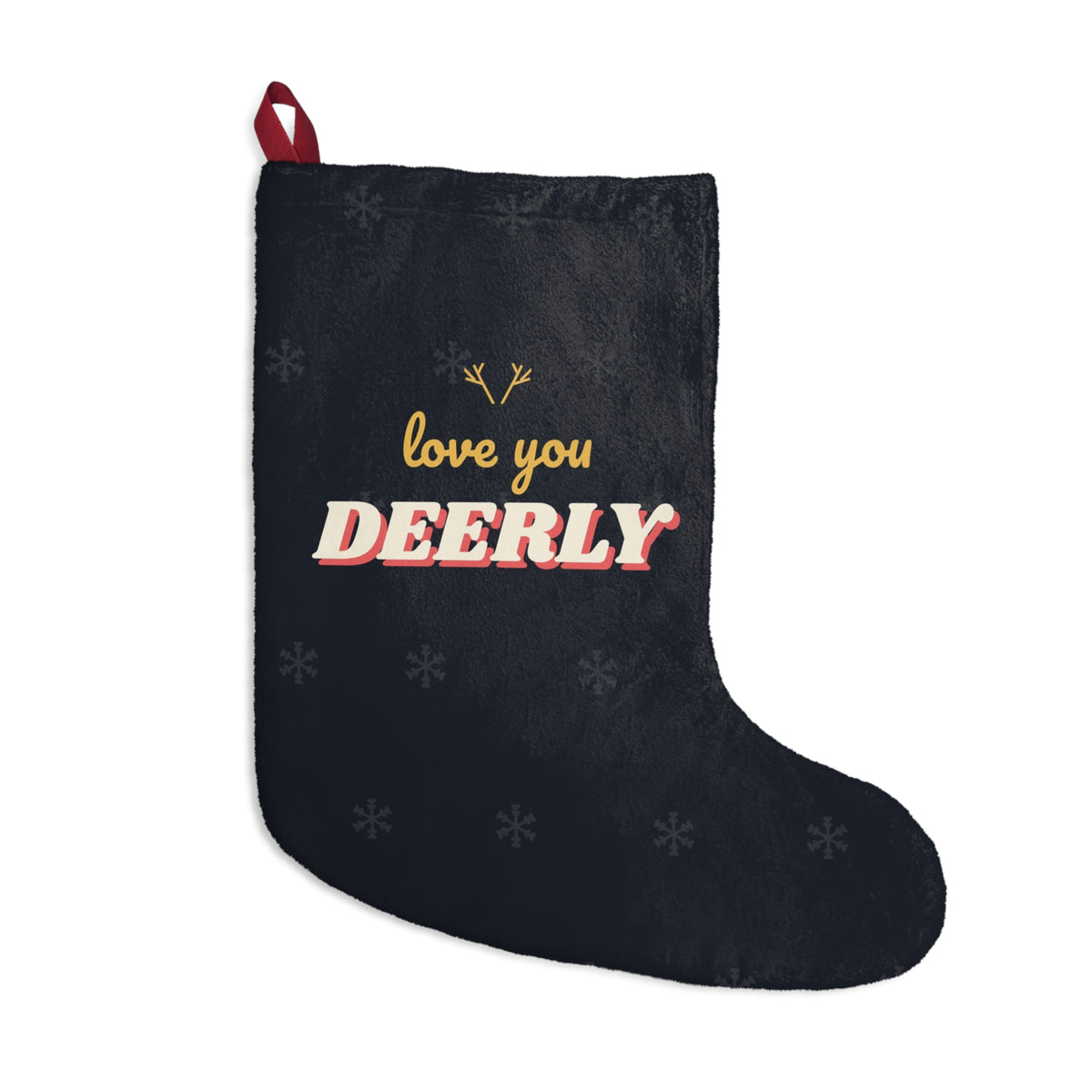 Love You Deerly Christmas Stocking