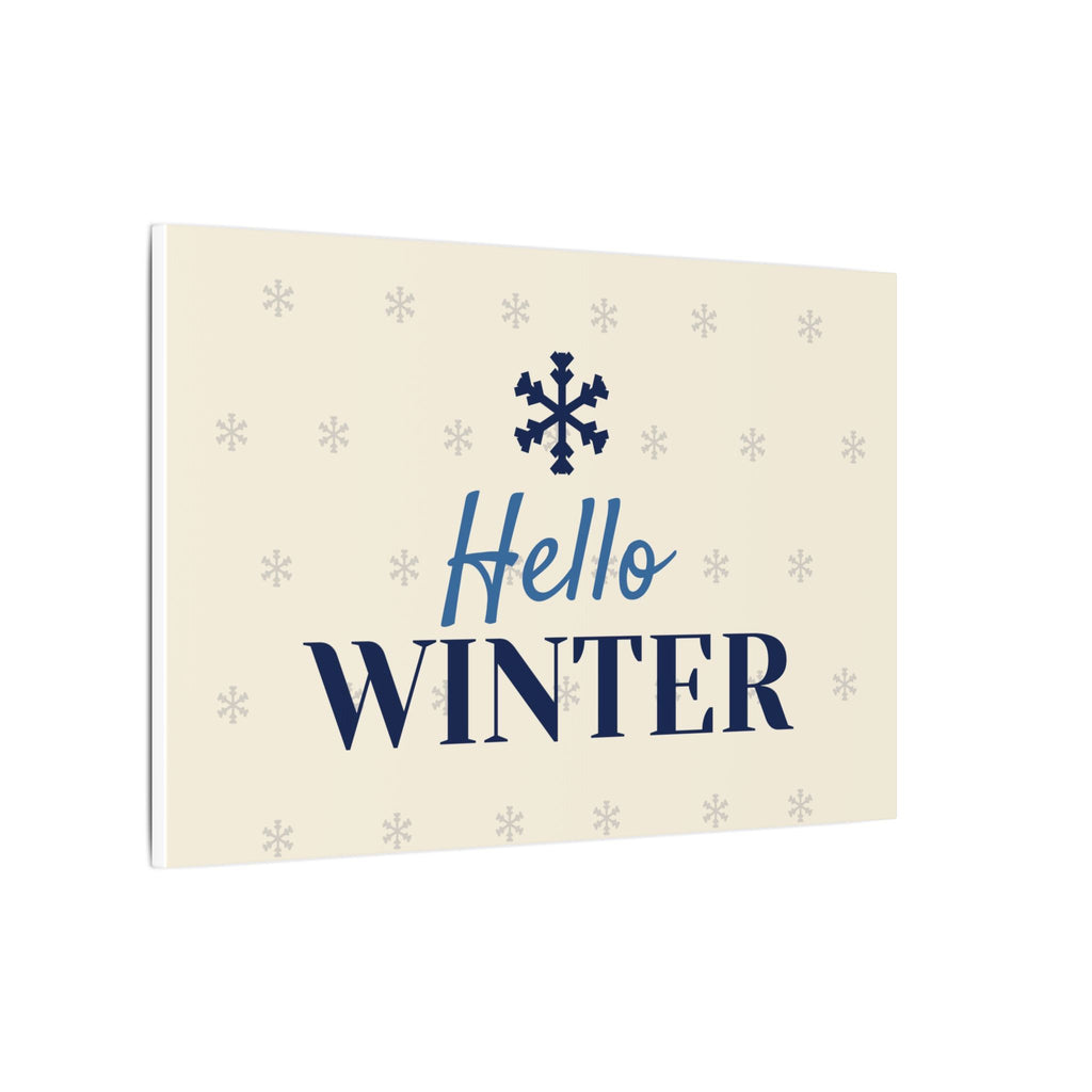 Hello Winter Canvas