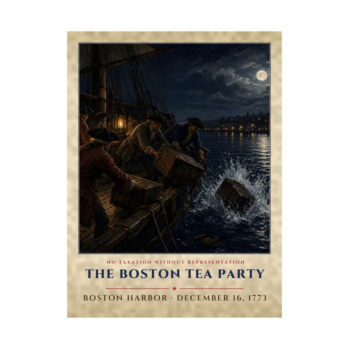Boston Tea Party 1773 Poster