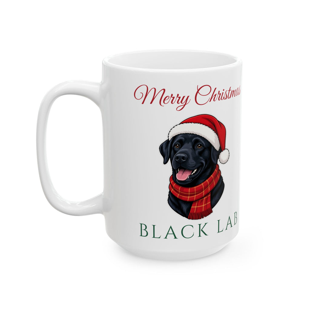 Black Lab Dog Christmas Mug
