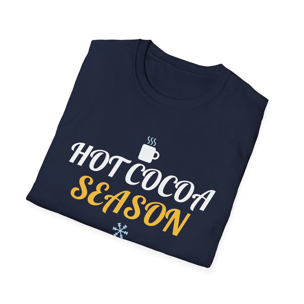 Hot Cocoa Season Christmas T-Shirt Cozy Winter Holiday Gift Tee – Gifted Porch