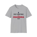 First Christmas As A Grandma 2026 T-Shirt New Grandma Holiday Gift Tee – Gifted Porch
