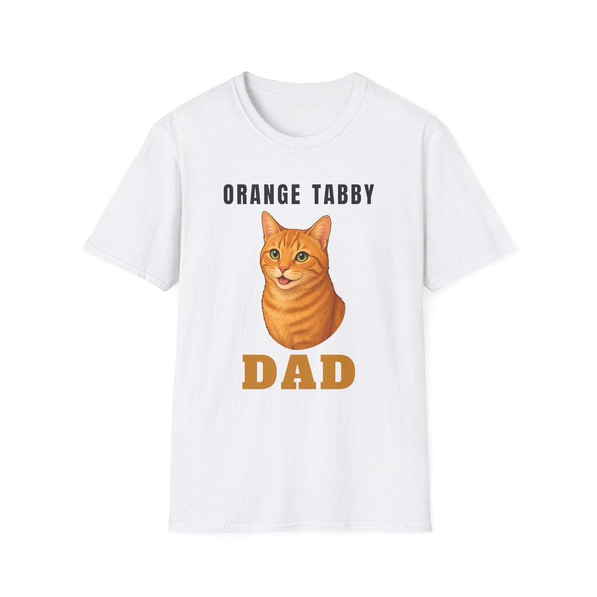 Orange Tabby Cat Dad Shirt