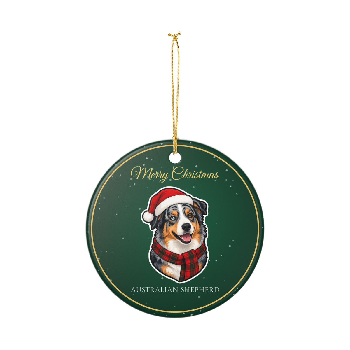 Australian Shepherd Dog Christmas Ornament – Gifted Porch, view 7