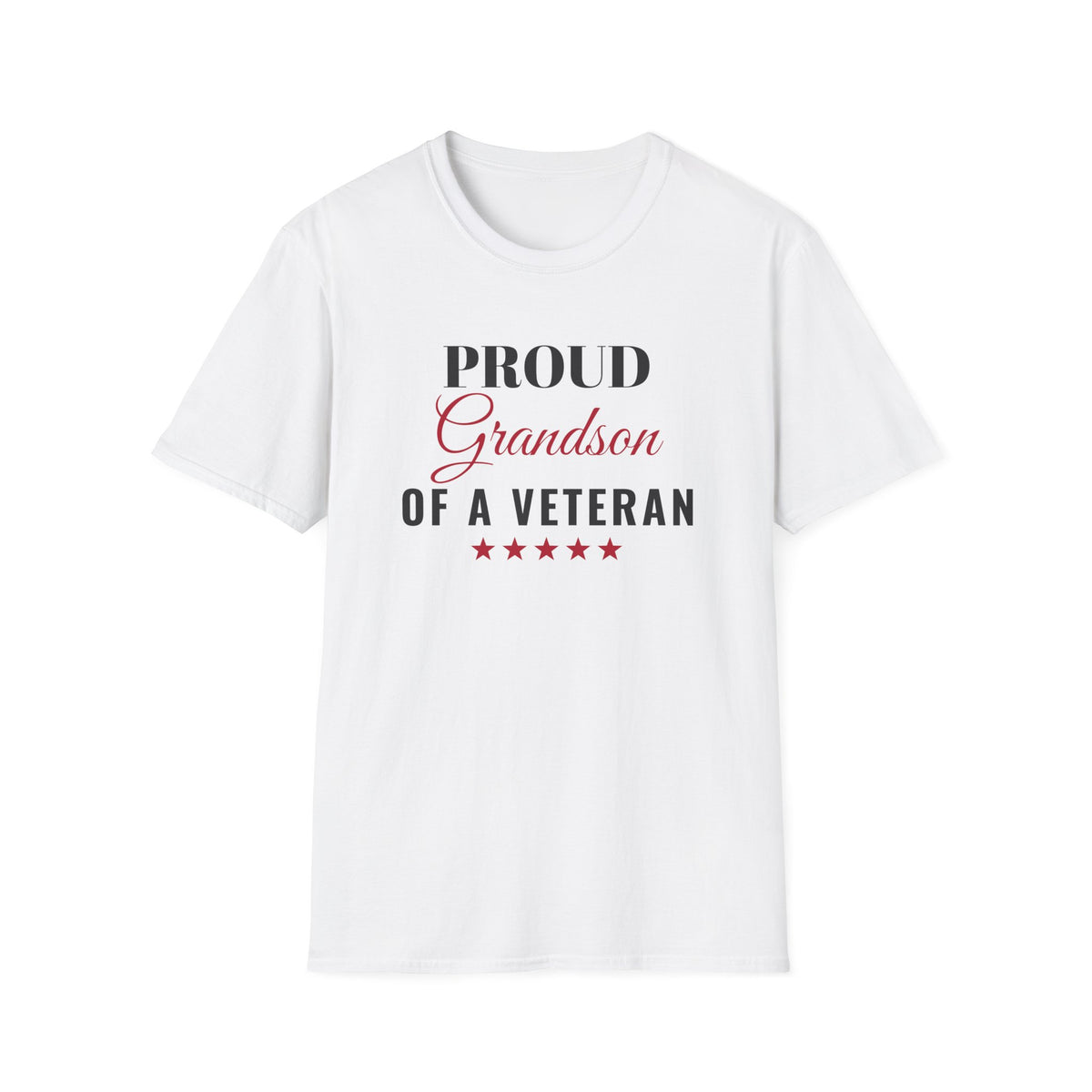 Proud Grandson Of A Veteran T-Shirt – Gifted Porch, view 1