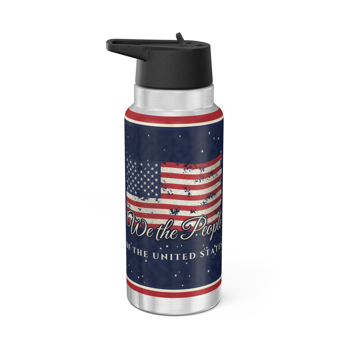 We the People Flag 32oz tumbler – patriotic tumbler by Gifted Porch