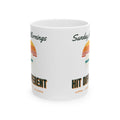 Sunday Mornings Hit Different Mug