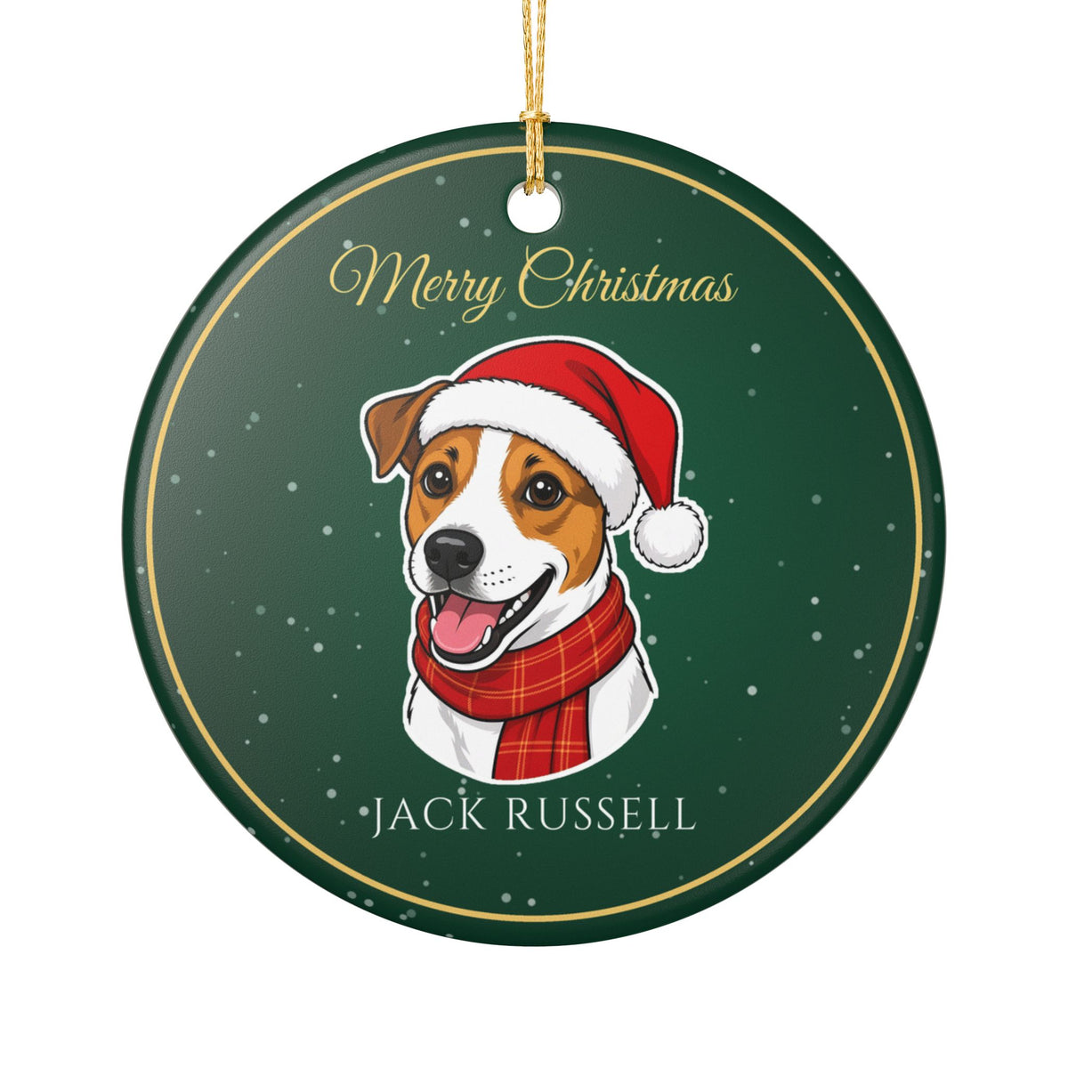 Jack Russell Terrier Dog Christmas Ornament