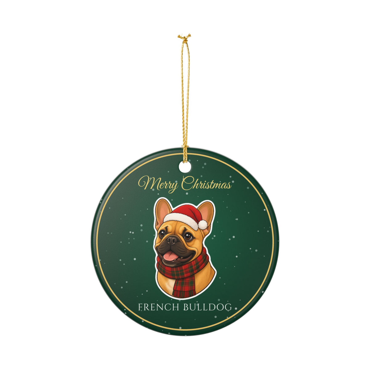 French Bulldog Dog Christmas Ornament – Gifted Porch, view 7