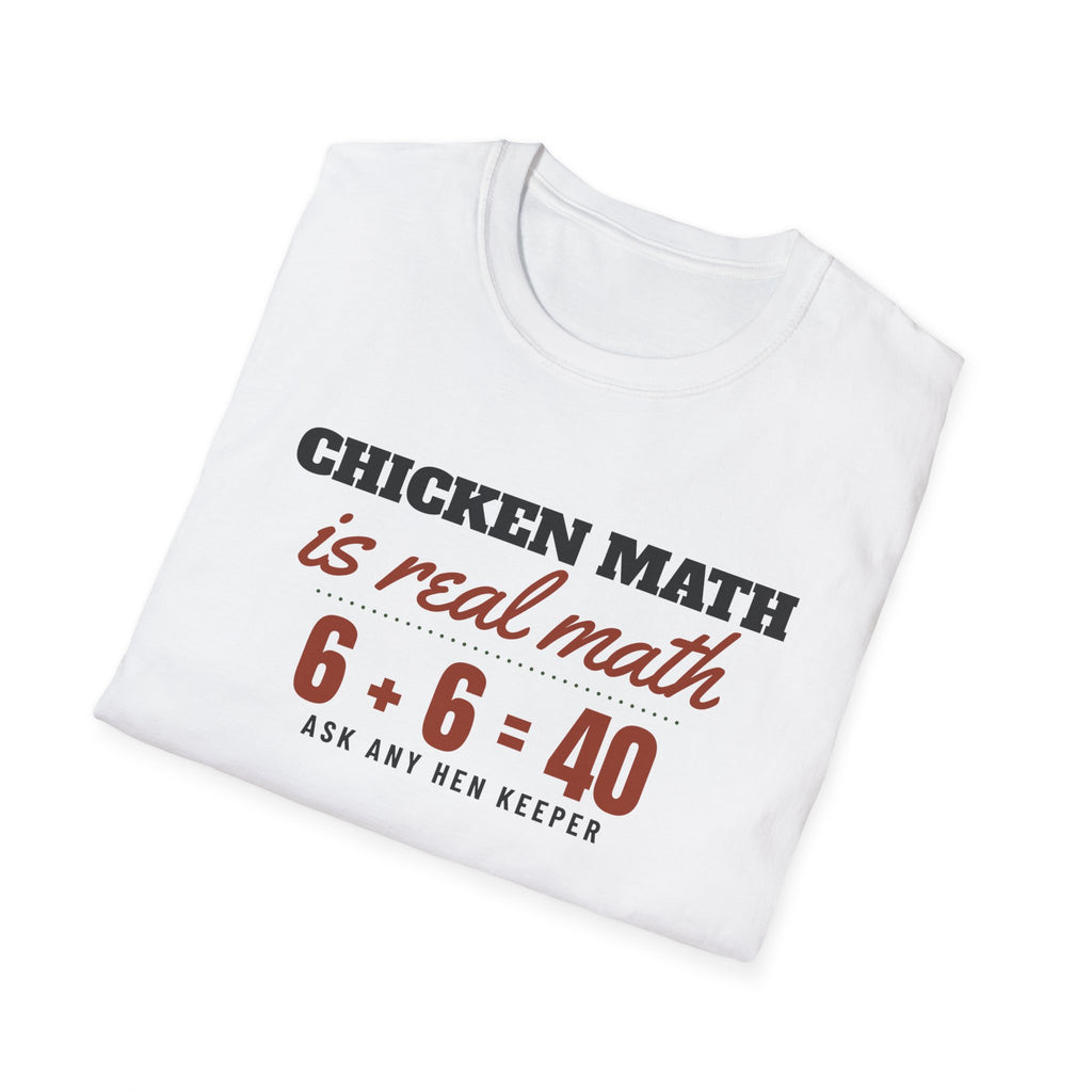 Chicken Math Is Real Math Funny Chicken T-Shirt – Gifted Porch, view 5