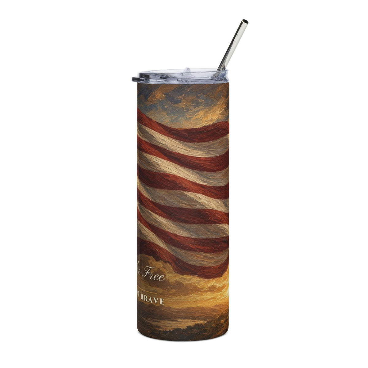 Land of the Free Flag 20oz Tumbler