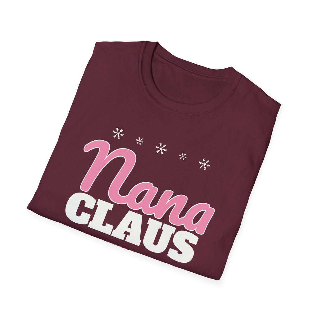 Nana Claus Christmas T-Shirt Grandma Gift Head Elf in Charge of Spoiling Tee – Gifted Porch