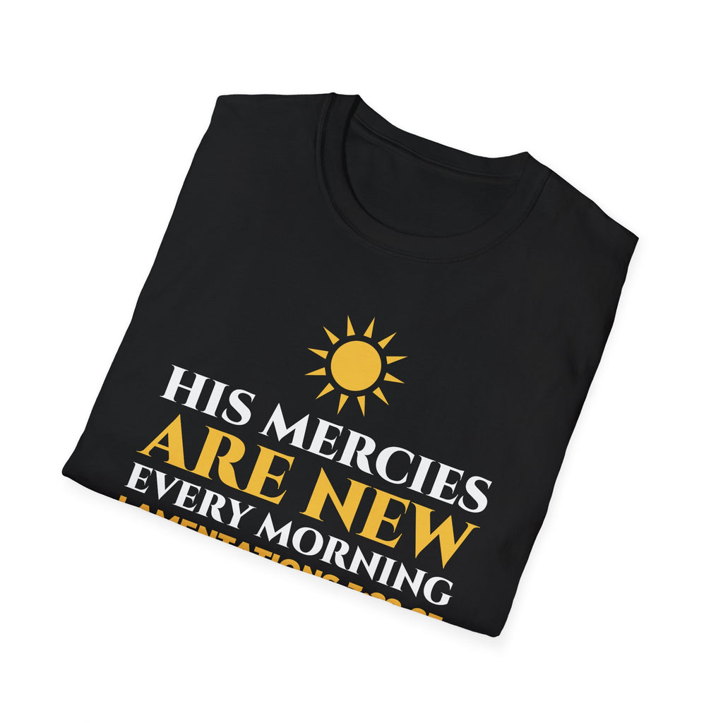 His Mercies Are New Every Morning Christian T-Shirt – Gifted Porch, view 8