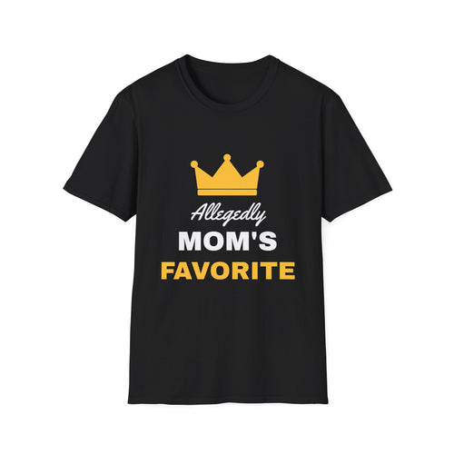 Allegedly Mom's Favorite Funny Sibling T-Shirt – Gifted Porch, view 2