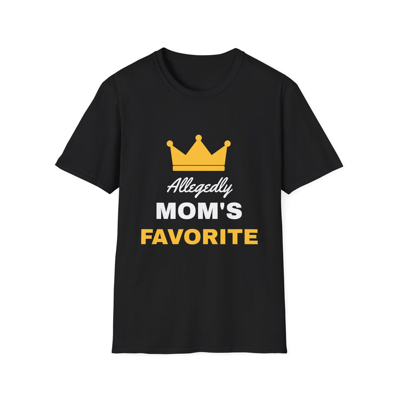 Allegedly Mom's Favorite Funny Sibling T-Shirt – Gifted Porch, view 2