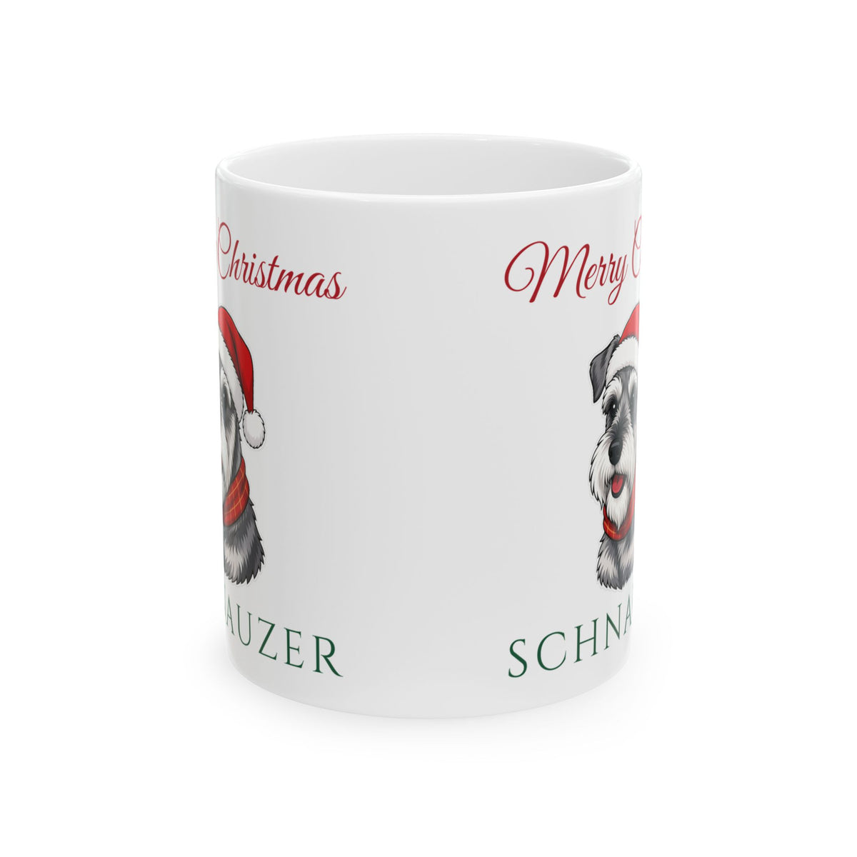 Miniature Schnauzer Dog Christmas Mug