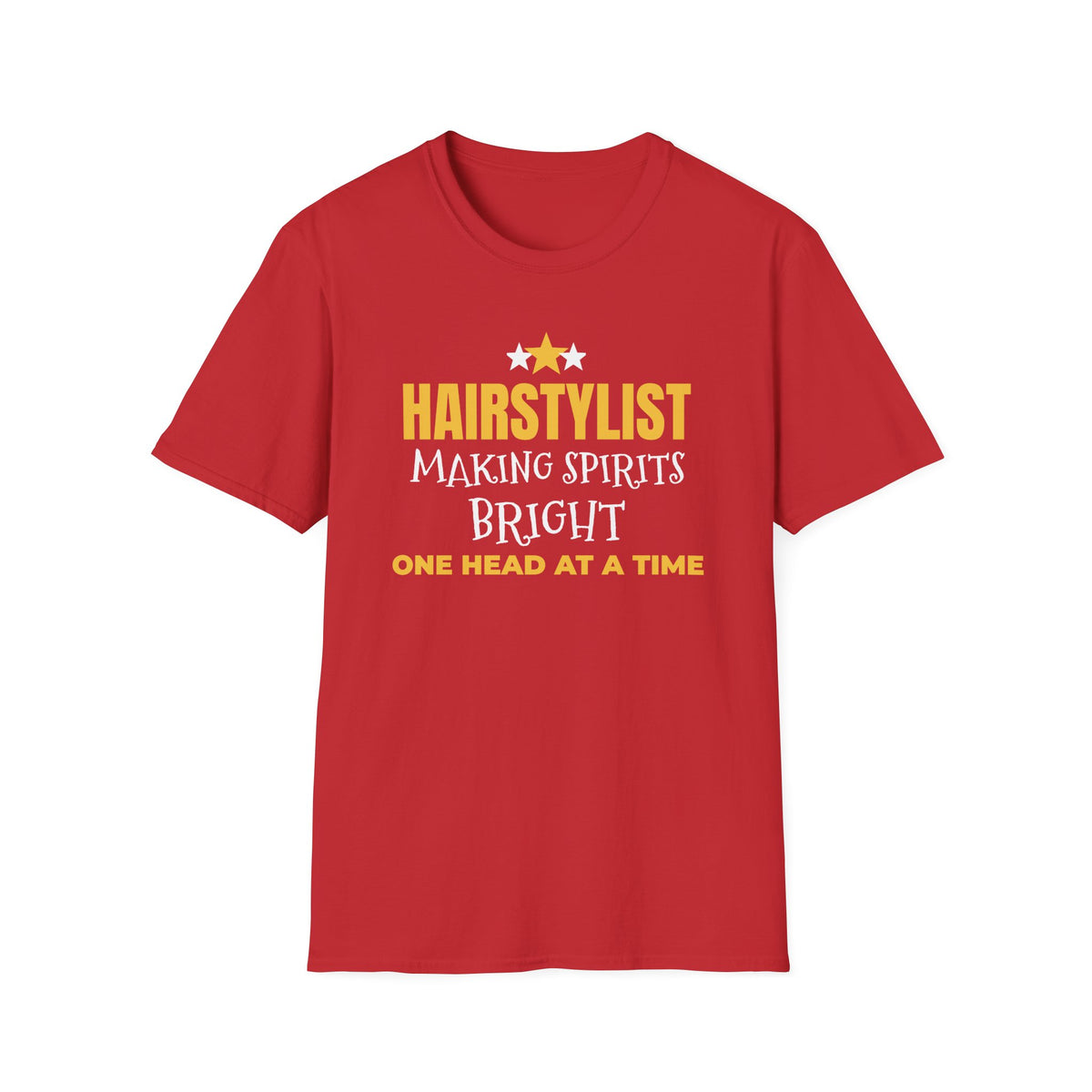 Hairstylist Making Spirits Bright One Head At A Time Christmas T-Shirt Gift – Gifted Porch