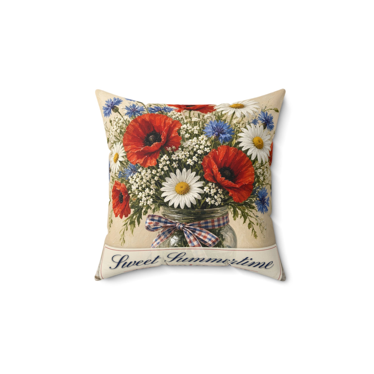 Summer Wildflowers Pillow – patriotic gift, photo 4