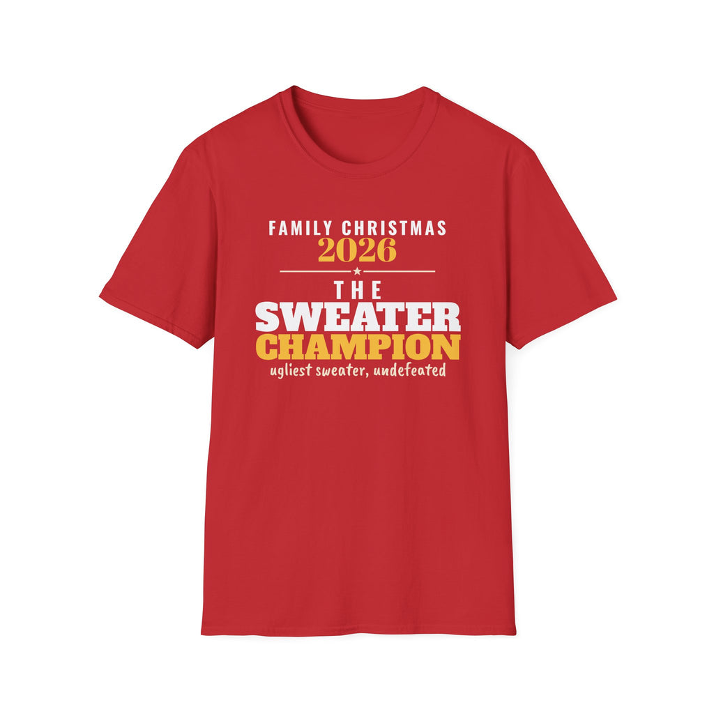 The Sweater Champion Family Christmas 2026 Matching T-Shirt – Gifted Porch, view 4