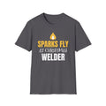 Sparks Fly At Christmas Welder T-Shirt Funny Welding Holiday Gift Tee – Gifted Porch