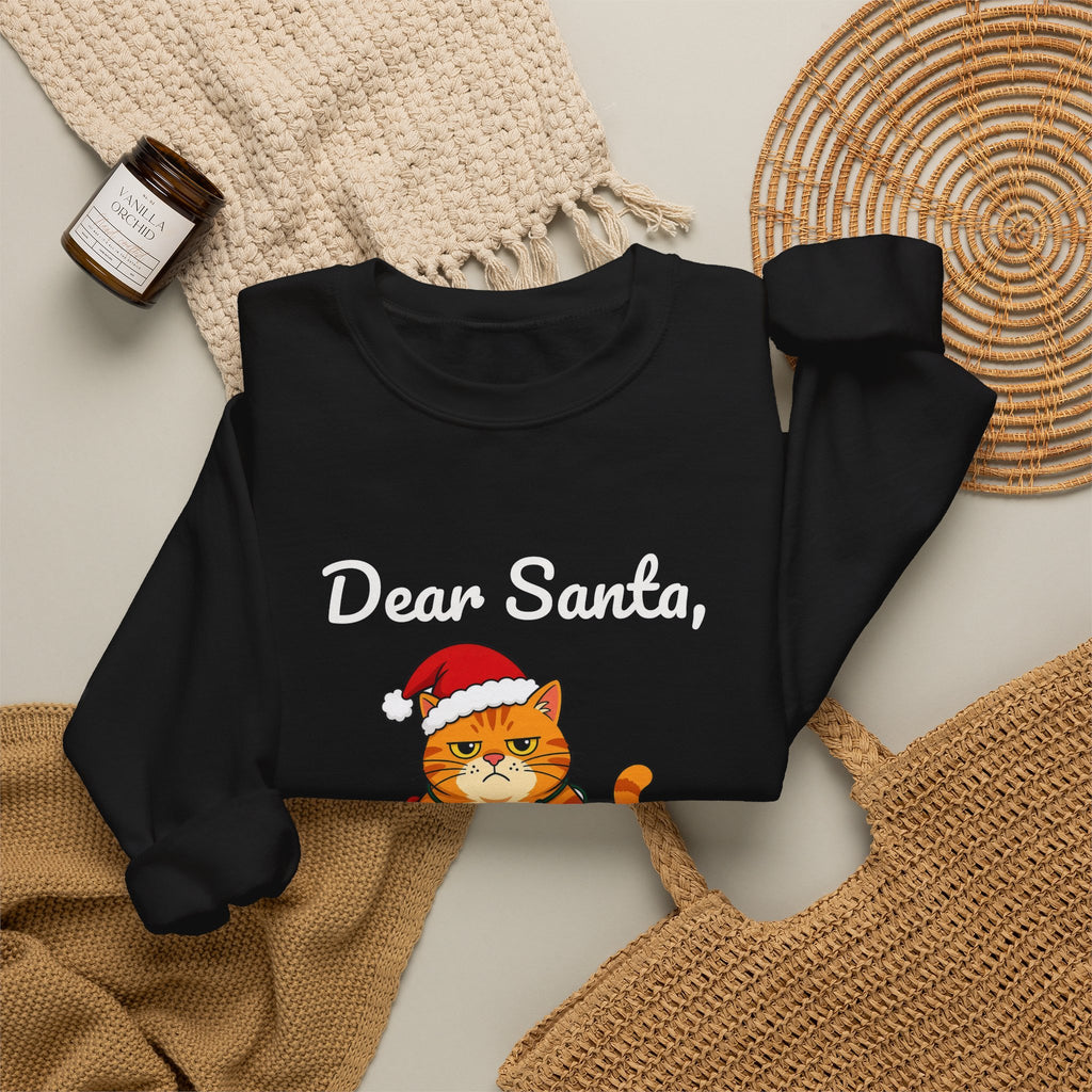 Dear Santa The Cat Did It Sweatshirt