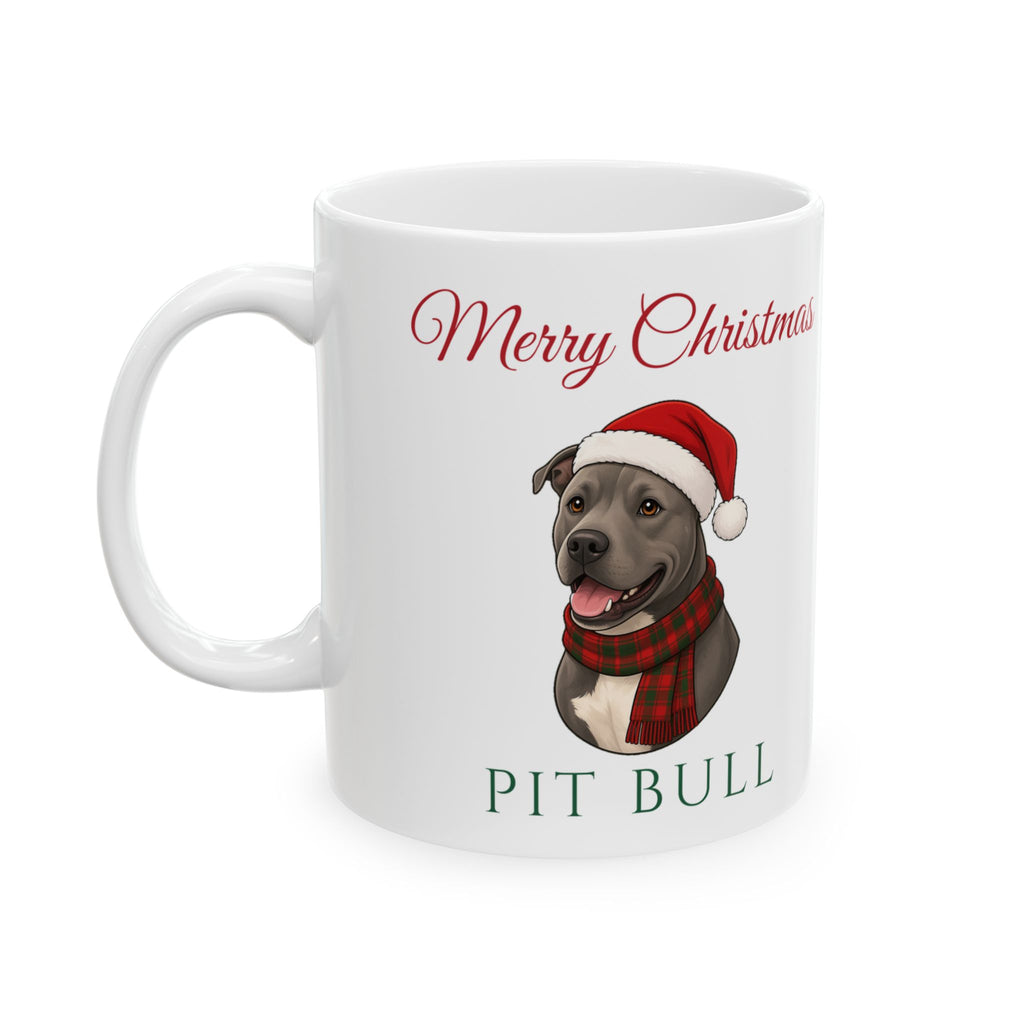 Pit Bull Dog Christmas Mug – Gifted Porch, view 1