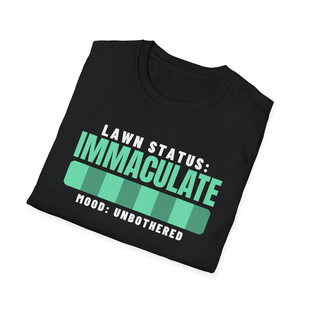 Lawn Status Immaculate Funny Dad Lawn Care T-Shirt – Gifted Porch, view 8