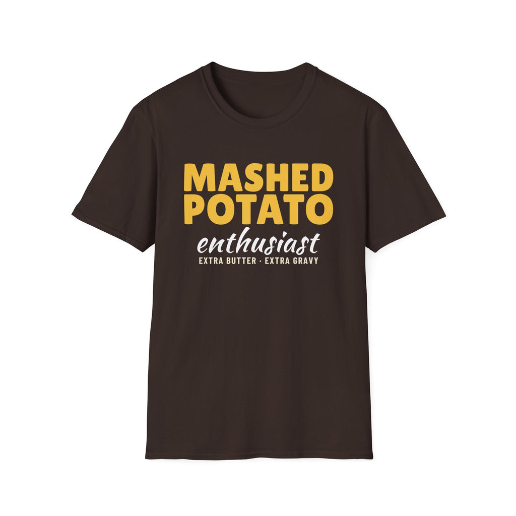 Mashed Potato Enthusiast Funny Thanksgiving T-Shirt – Gifted Porch, view 6
