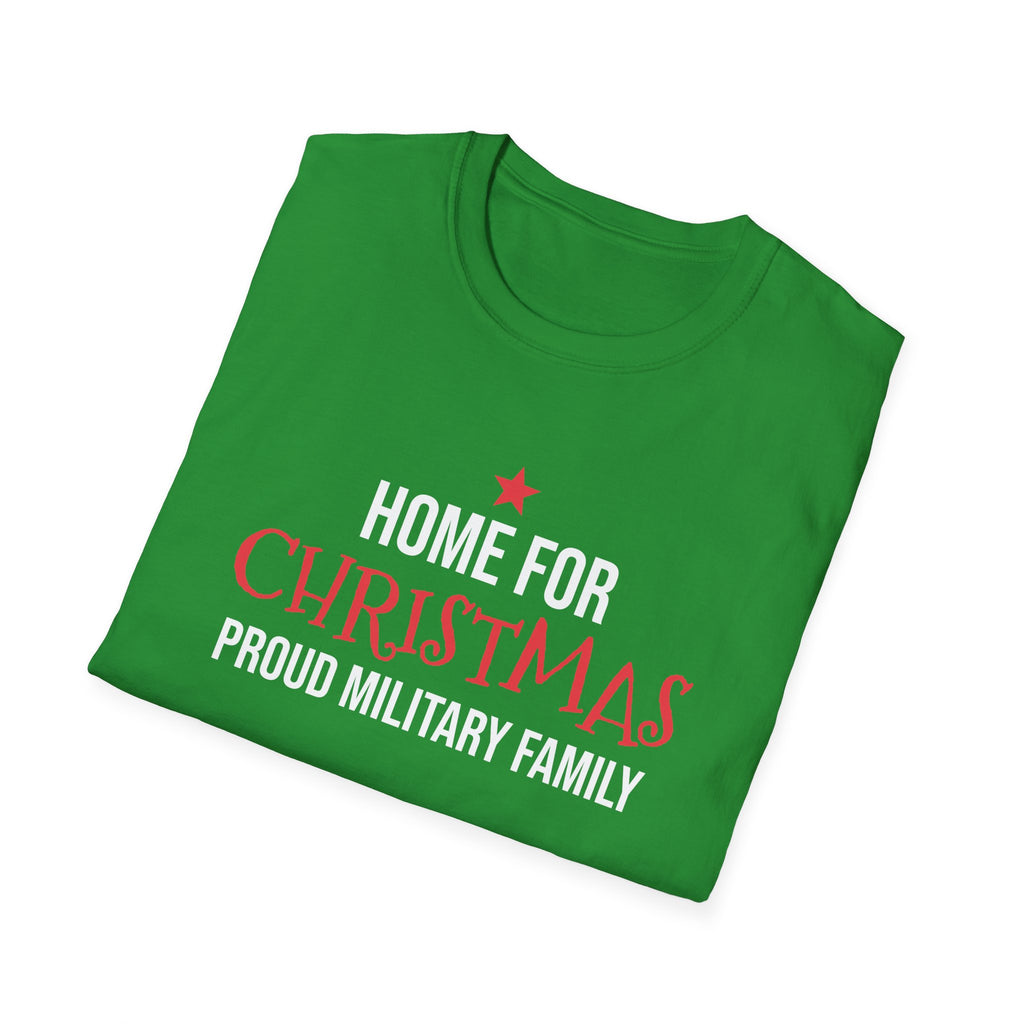 Home For Christmas Proud Military Family T-Shirt Patriotic Holiday Tee – Gifted Porch