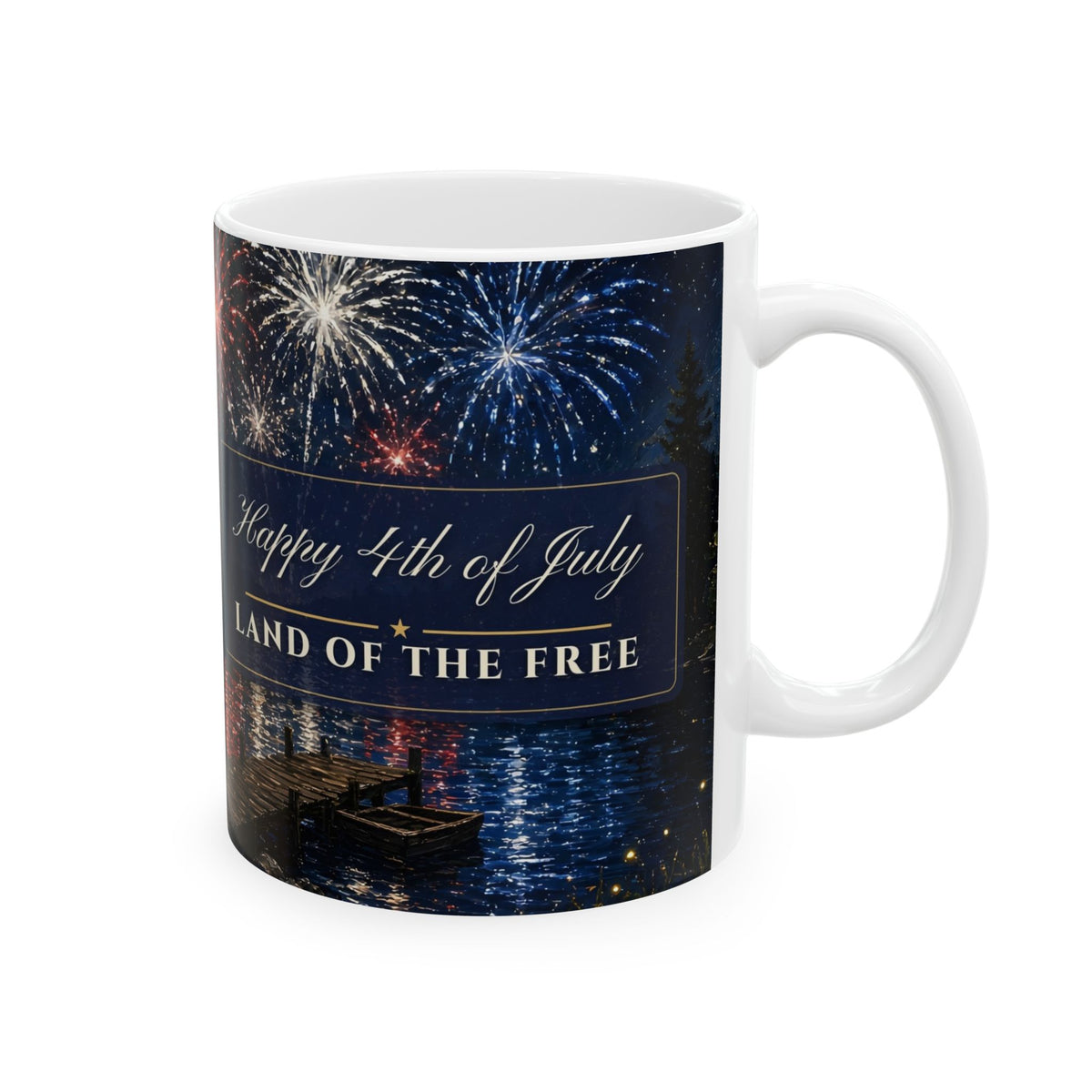 Happy 4th of July Fireworks Mug