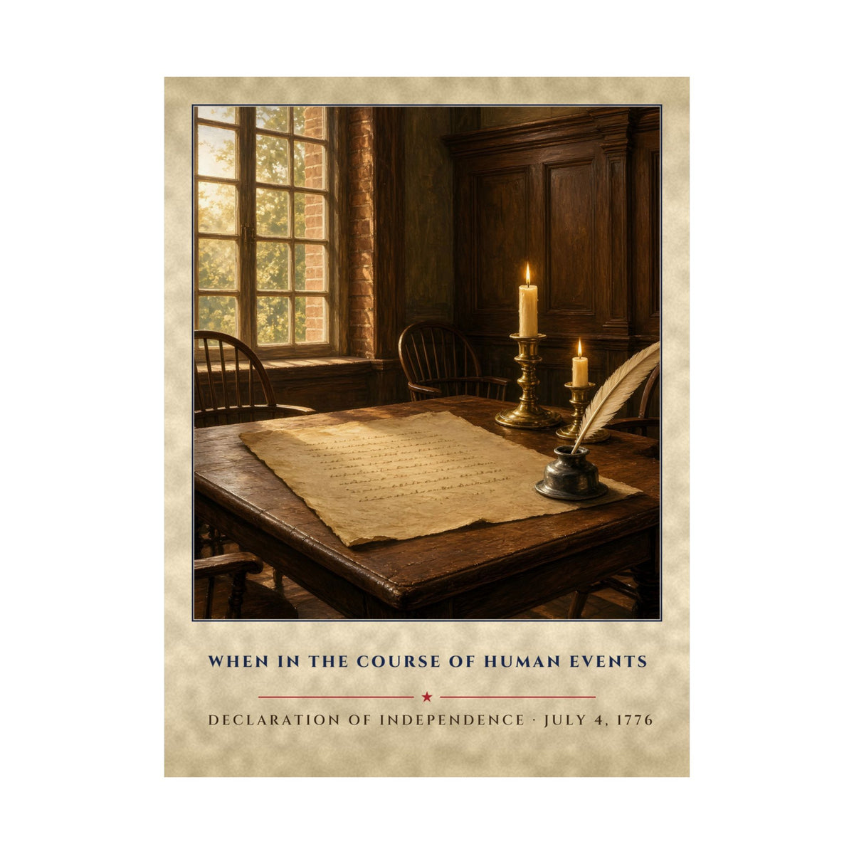 Declaration of Independence Poster