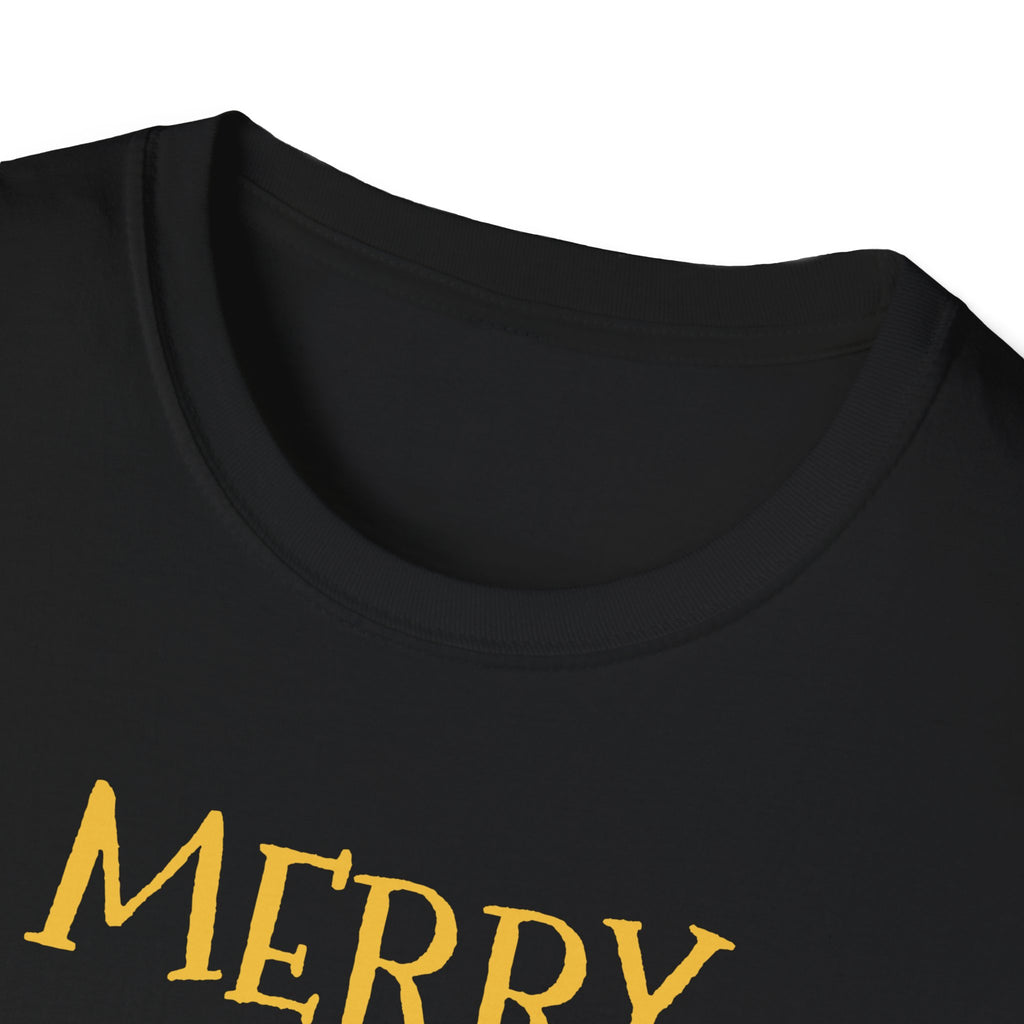 Merry And Peopled Out Funny Introvert Christmas T-Shirt – Gifted Porch, view 9