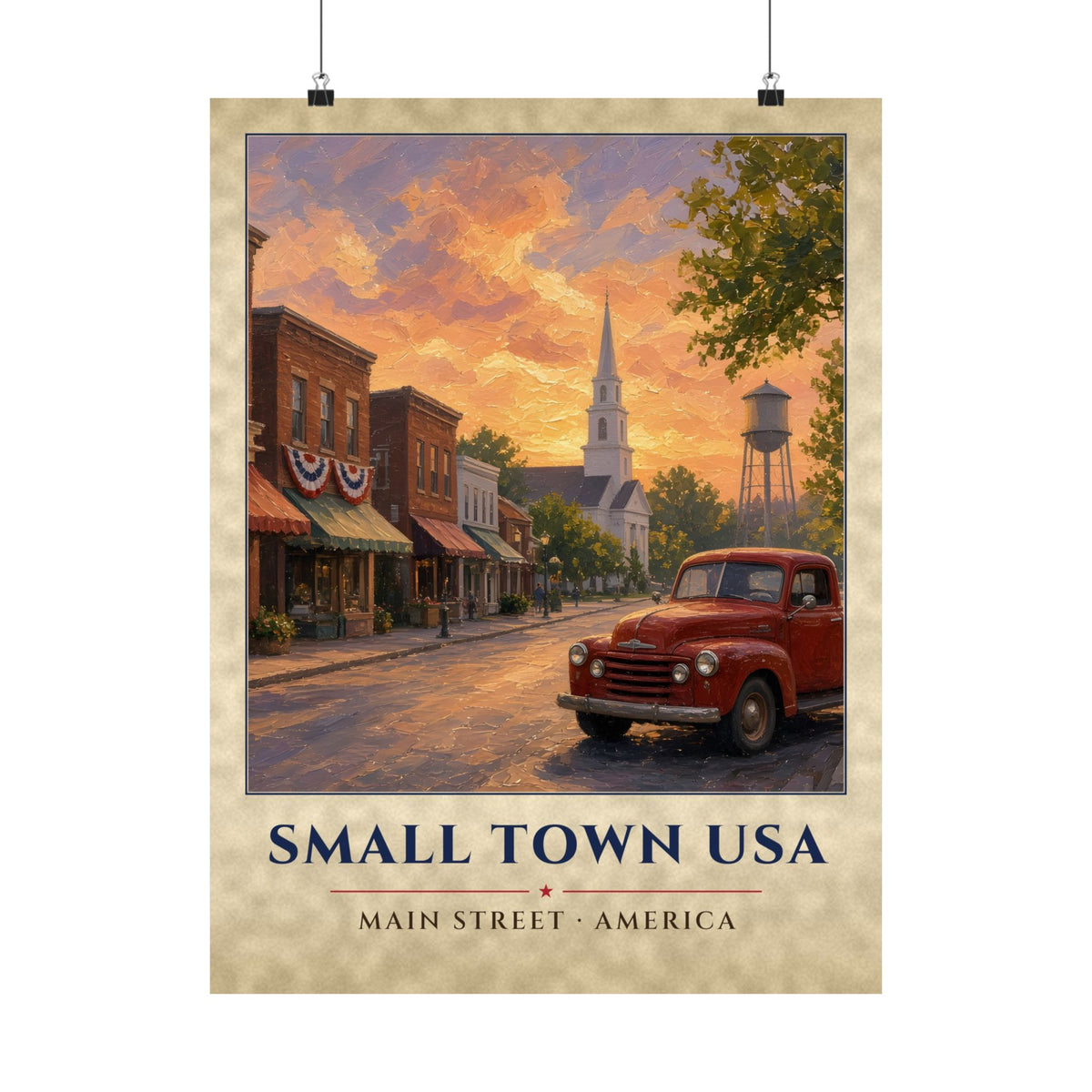 Small Town USA Poster