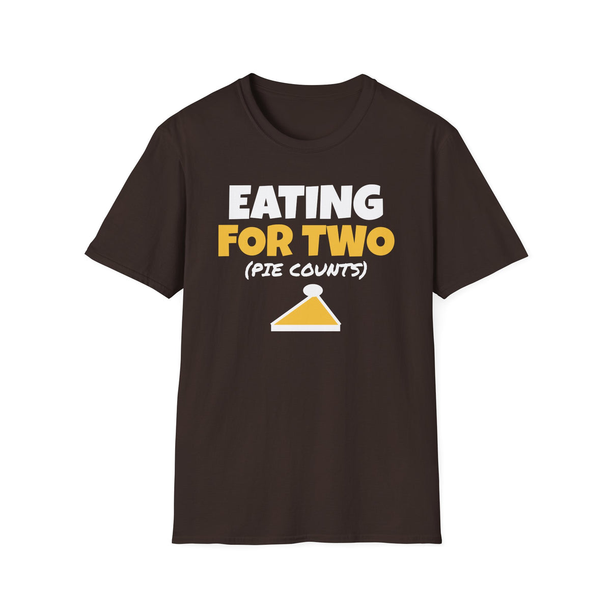 Eating For Two Pie Counts Thanksgiving Pregnancy T-Shirt – Gifted Porch, view 6