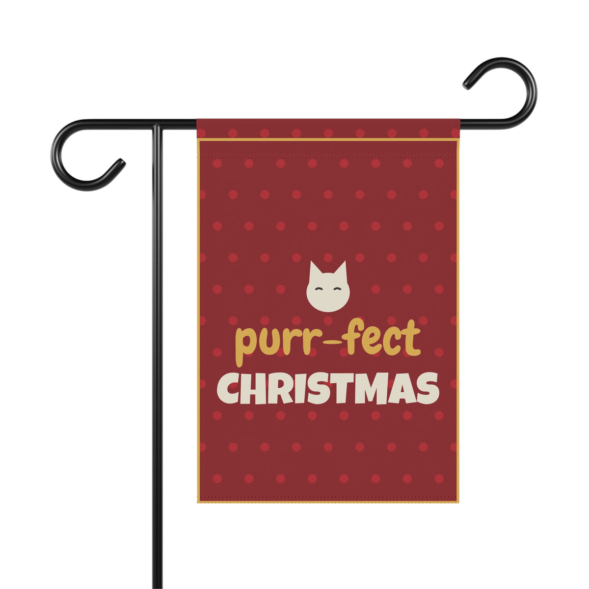 Purr-fect Christmas Garden Flag